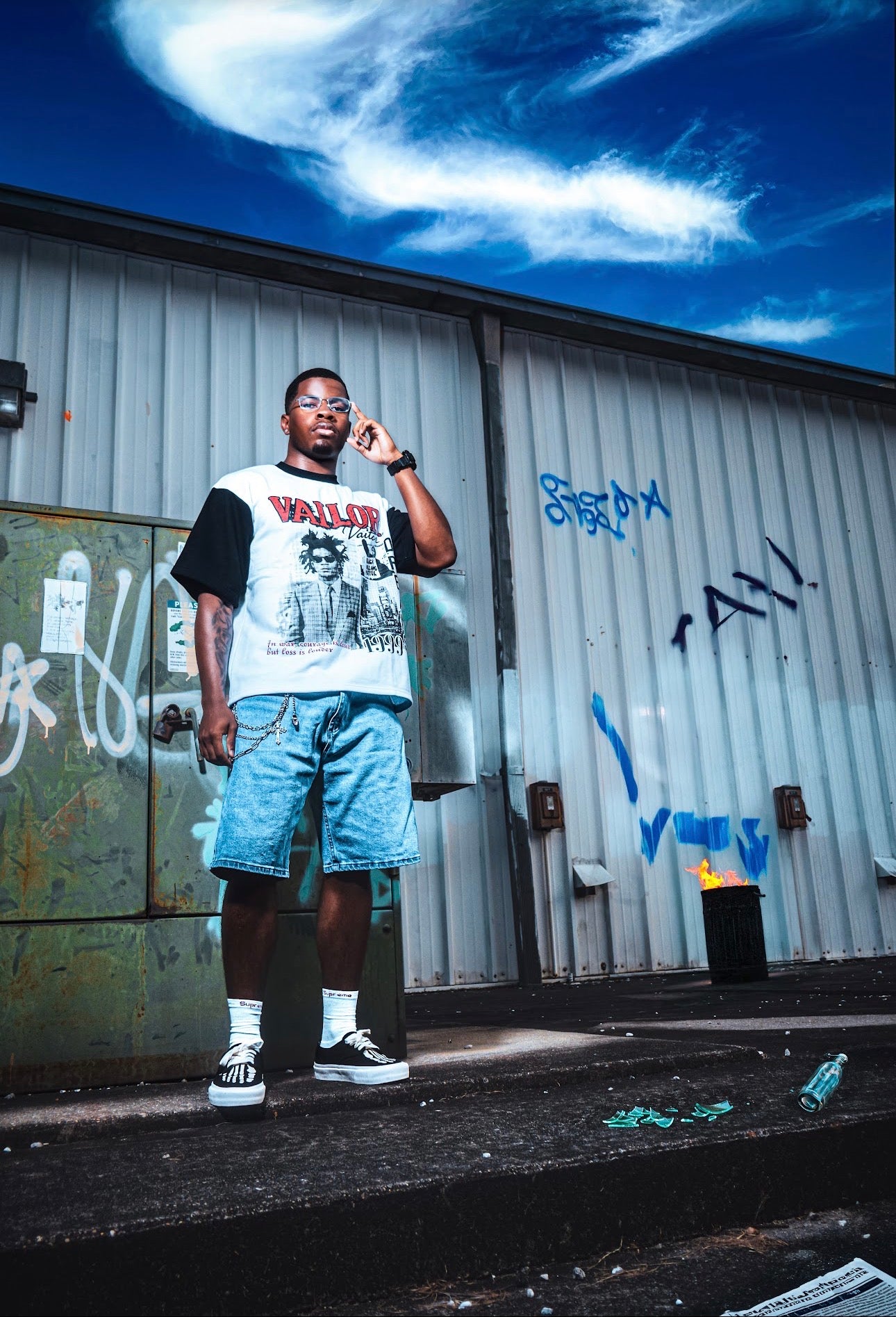 Against The Odds White tee
